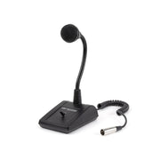 Pure Resonance Audio Paging Sound System with (6) SP8 Drop Tile Ceiling Speakers, RMA120BT Rack Mount Bluetooth Mixer Amplifier, and PTT1 Push-to-Talk Microphone