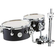 Drum Workshop Design Series Concert Tom 2-pack with mount - Black Satin