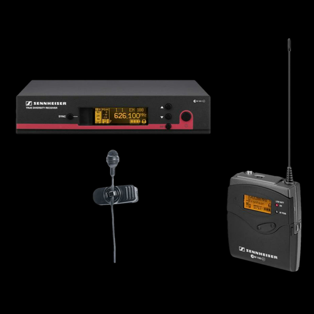 Sennheiser EW114G3B2 Cardioid Lavalier Wireless "B" Frequency (EW114G3B)