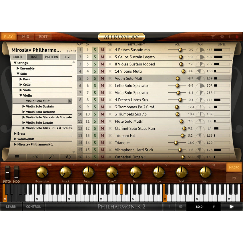IK Multimedia Miroslav Philharmonik 2 Plug-in (Crossgrade)