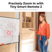 OBSBOT Tiny 2 Lite PTZ Camera with Remote and NDI Adapter Combo