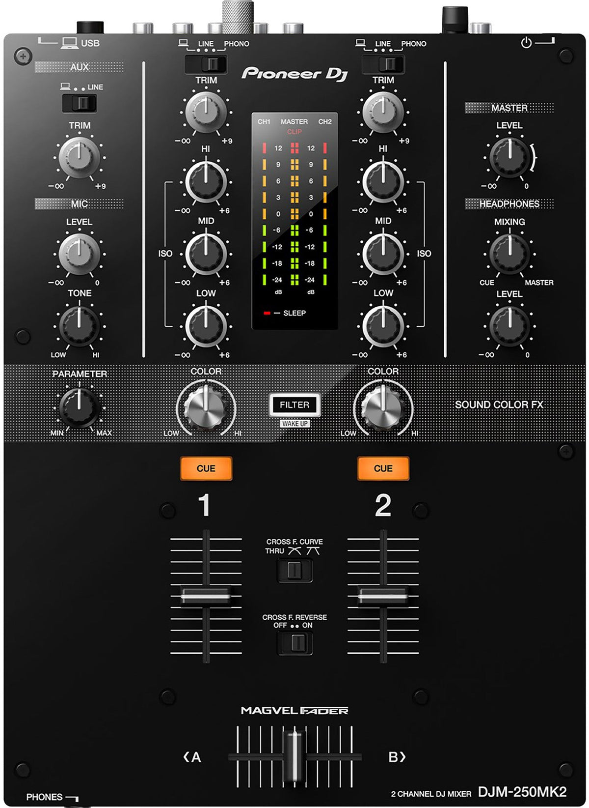 Pioneer DJM-250MK2 2-Channel DJ Mixer