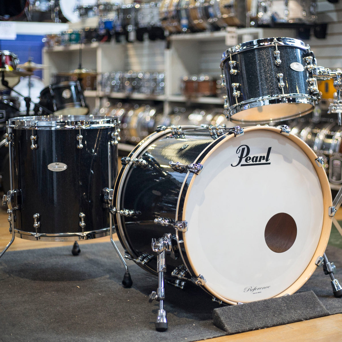 Pearl Music City Custom Reference Pure in Charcoal Sparkle (RFP223PC/C425)