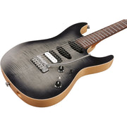 Ibanez TQM2 Tom Quayle Signature Electric Guitar - Charcol Black Burst Flat