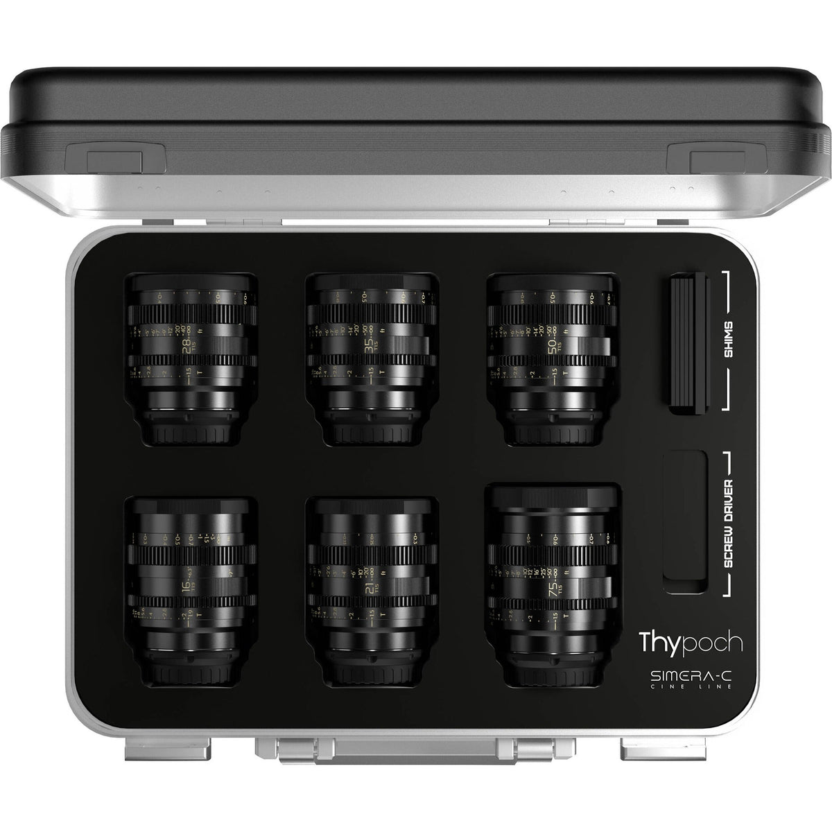 Thypoch Simera-C 6-Lens Cine Prime Kit 16/21/28/35/50/75mm Full-Frame