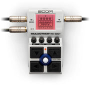 Zoom MultiStomp Guitar and Bass Effects Pedalboard Bundle with MS-70CDR+, MS-50G+, B1X FOUR and EBS DL10 / DLS58 Patch Cables