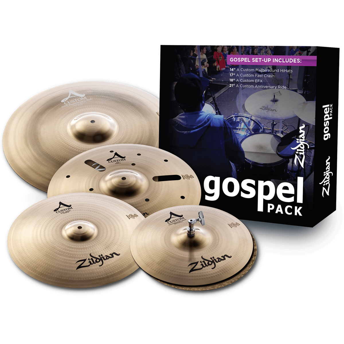 Zildjian Gospel A Custom Cymbal Set