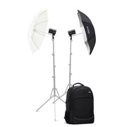 Godox AD100Pro 2-Light Pocket Flash Kit with Umbrellas and CB-20 Bag