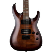 ESP LTD H-200 Flamed Maple Player Grade Electric Guitar, Dark Brown Sunburst