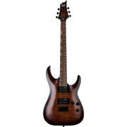 ESP LTD H-200 Flamed Maple Player Grade Electric Guitar, Dark Brown Sunburst