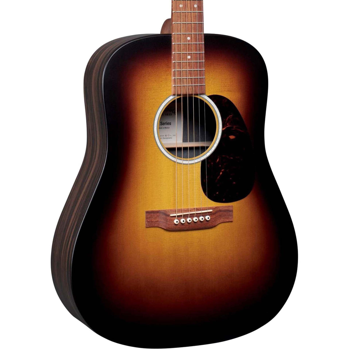 Martin D-X2E Ziricote Burst Acoustic Electric Guitar
