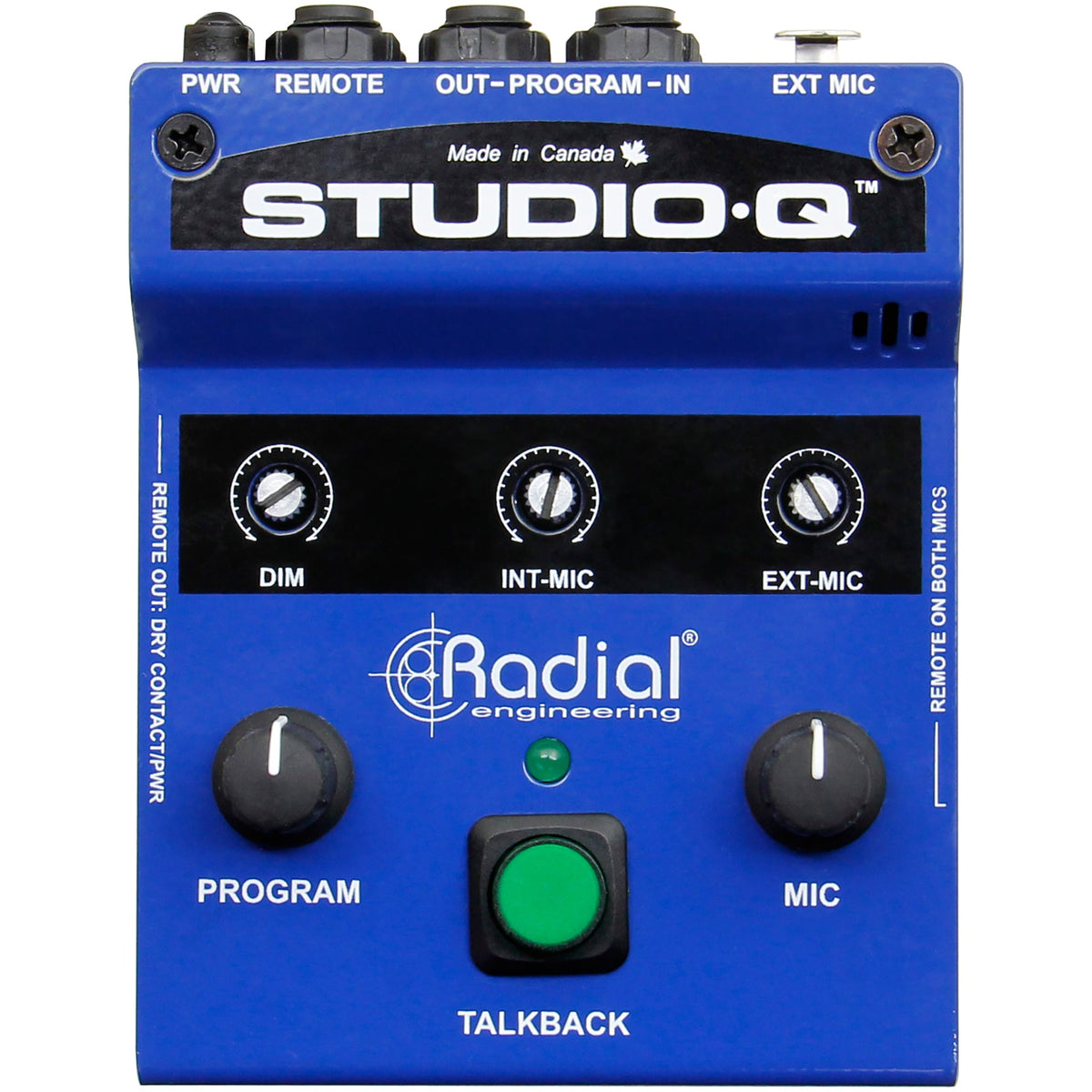 Radial Engineering Studio-Q Talkback Interface with Built-In Mic