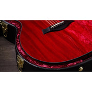 Taylor 224CE DLX LTD Acoustic Electric Guitar - Trans Red